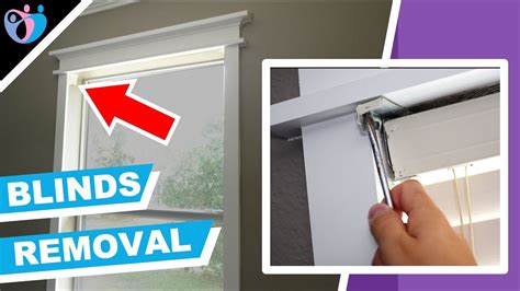 how to remove venetian blinds from metal brackets|how to uninstall window blinds.